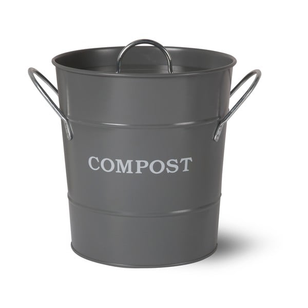 Compost sötétszürke komposztáló fedéllel, 3,5 l - Garden Trading