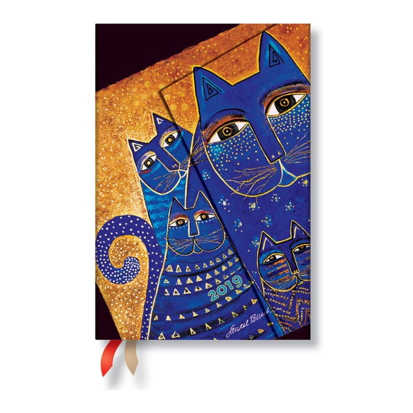 Mediterranean Cats Verso 2019-es határidőnapló, 10 x 14 cm - Paperblanks
