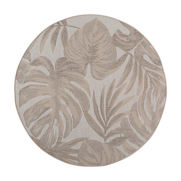 Bézs kerek kültéri-beltéri szőnyeg ø 160 cm Desert 1302 – Ayyildiz Carpets
