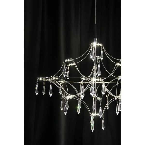 Ezüstszínű LED függőlámpa ø 60 cm Efesos – Markslöjd-image-3