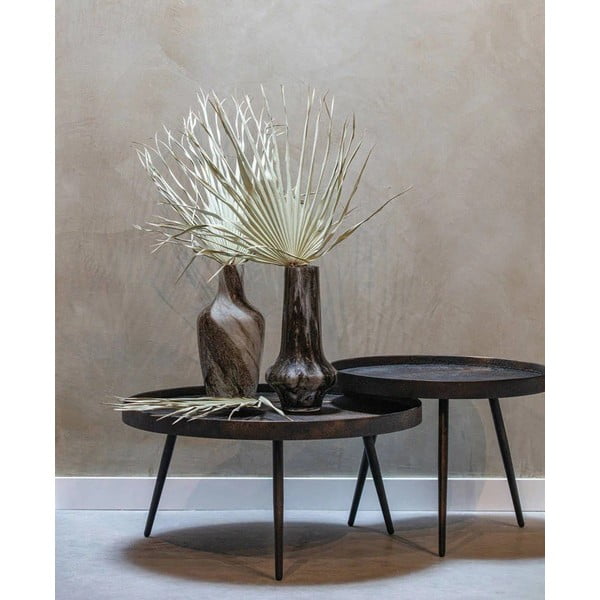 Fekete kerek dohányzóasztal ø 58 cm Bounds – WOOOD-image-1