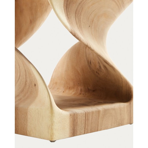 Munggur fa tárolóasztal 30x30 cm Hakon – Kave Home-image-2