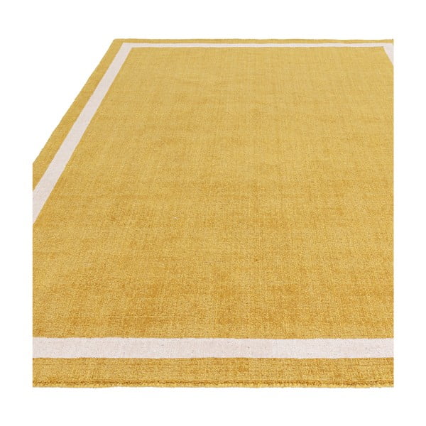 Okkersárga kézi szövésű gyapjú szőnyeg 68x240 cm Albi – Asiatic Carpets-image-3