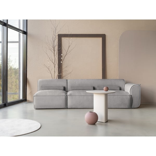 Világosszürke moduláris heverő (jobb oldali) Flex Felix – Miuform-image-1