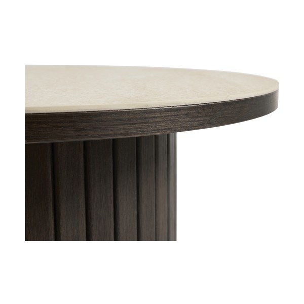 Kerek tárolóasztal kerámia asztallappal ø 50 cm Enna – Unique Furniture-image-2