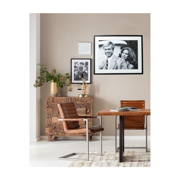 Lovers üvegezett fekete-fehér kép, 100 x 80 cm - Kare Design-image-4