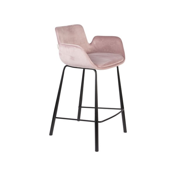 Világos rózsaszín bársony bárszék szett 2 db-os 91,5 cm Brit – Zuiver