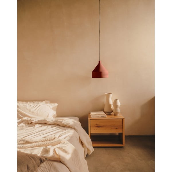 Terrakotta színű függőlámpa fém búrával ø 30 cm Peralta – Kave Home-image-2