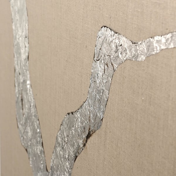 Kézzel festett kép 90x120 cm Wild Horizon Silver – Malerifabrikken-image-2