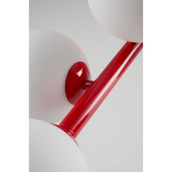 Piros-fehér opálüveg mennyezeti lámpa 30x104 cm Ekman – Jotex-image-3