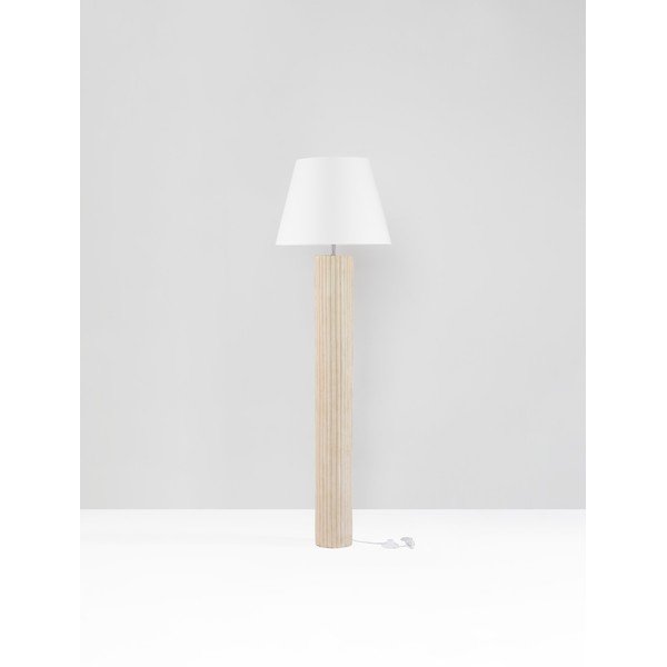 Fehér-krémszínű kő állólámpa (magasság 150 cm) Bacoo – Nova Luce-image-3