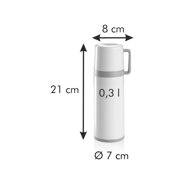 Krémszínű termosz bögrével 300 ml Constant Cream – Tescoma-image-2
