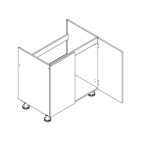 Egyenes konyhabútor munkalap nélkül (összeszerelés nélkül) 240 cm Zane – STOLKAR-image-4
