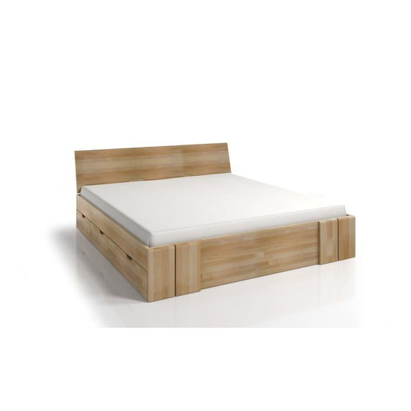 Vestre Maxi bükk franciaágy fiókkal, 160 x 200 cm - Skandica-image-2