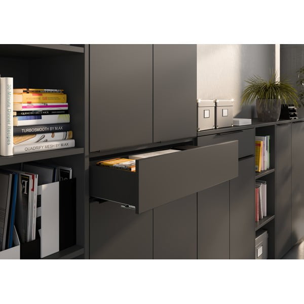 Antracitszürke ruhásszekrény 81x197 cm Mailand – Germania-image-1