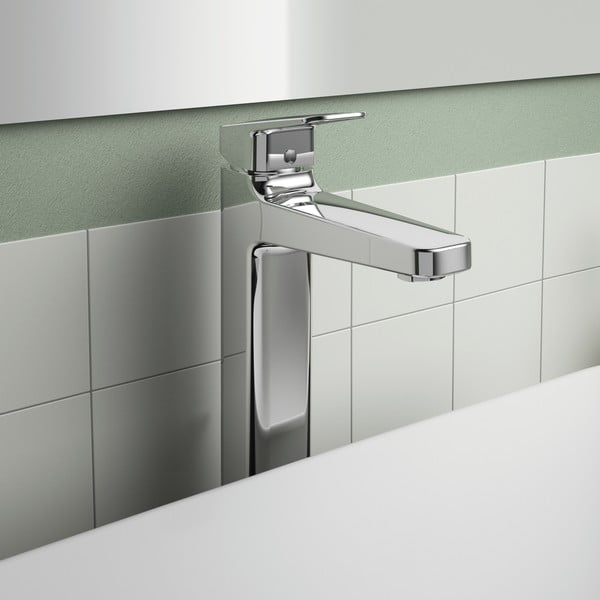 Fényes ezüstszínű csaptelep mosdóhoz Ceraplan – Ideal Standard-image-1