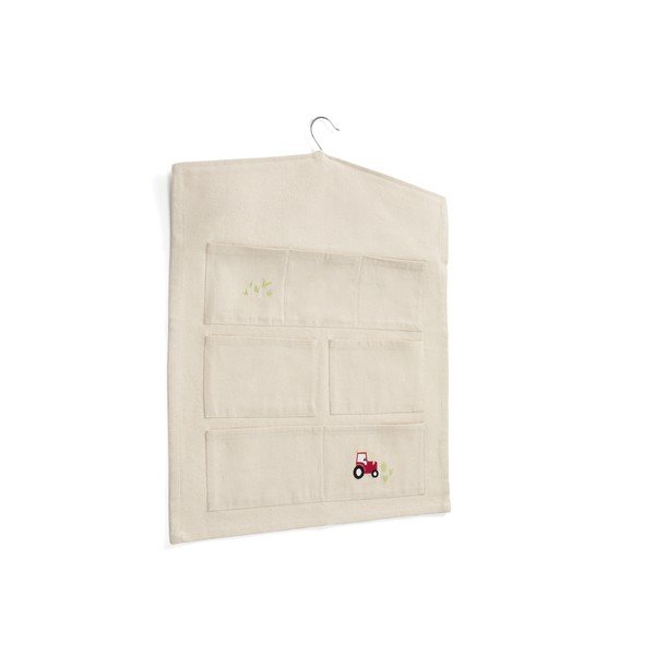 Krémszínű textil függő rendszerező Pecky – Kave Home
