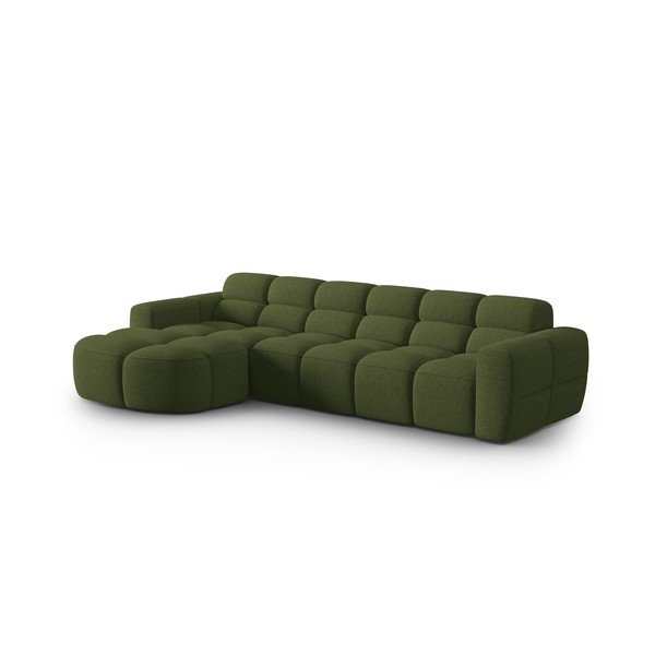 Zöld sarokkanapé Lisa – Micadoni Home-image-2