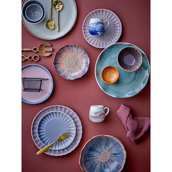 Sötétlila kőedény tálka 400 ml Latina – Bloomingville-image-4