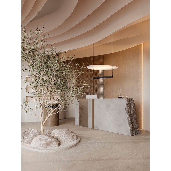 Fehér-matt fekete alumínium LED dimmelhető függőlámpa ø 60 cm Diona – Nova Luce-image-1