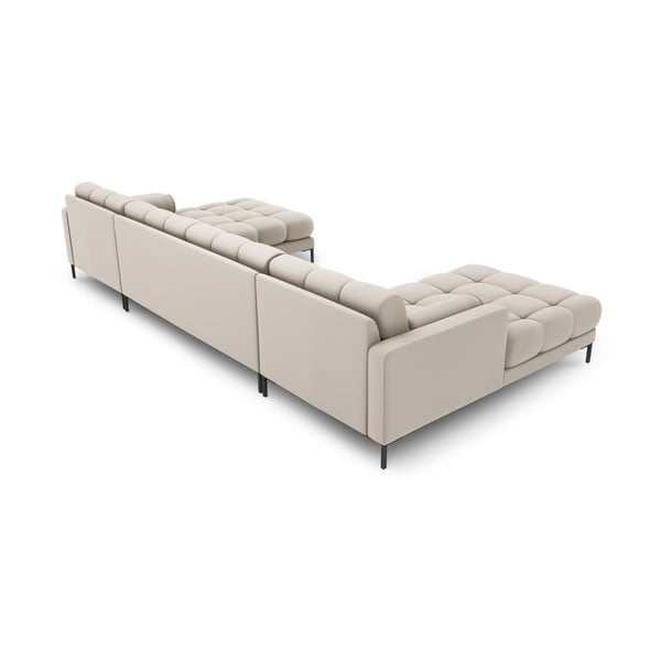 Bézs sarokkanapé (U alakú) Bali – Cosmopolitan Design-image-4