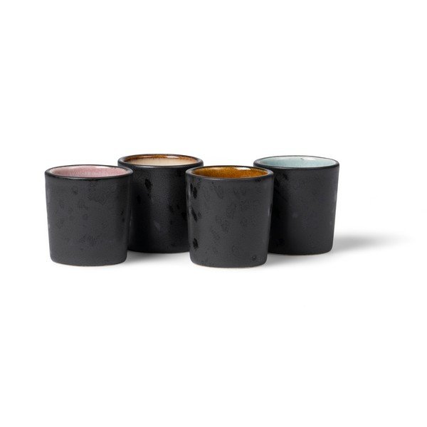 Kerámia lágytojás tartó szett 4 db-os Gastro Black/Mix – Bitz
