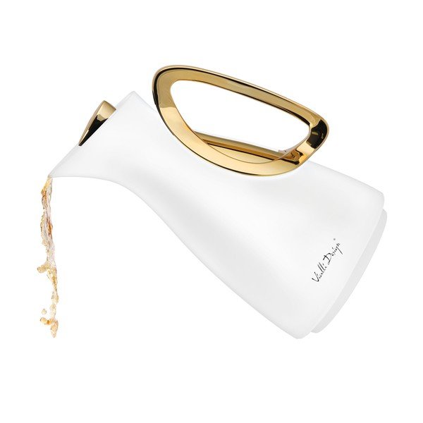 Fehér-aranyszínű termosz 1 l Alessia – Vialli Design-image-3