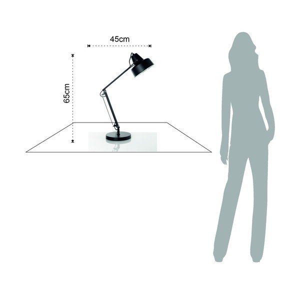 Fekete asztali lámpa 65 cm Ark - Tomasucci-image-4
