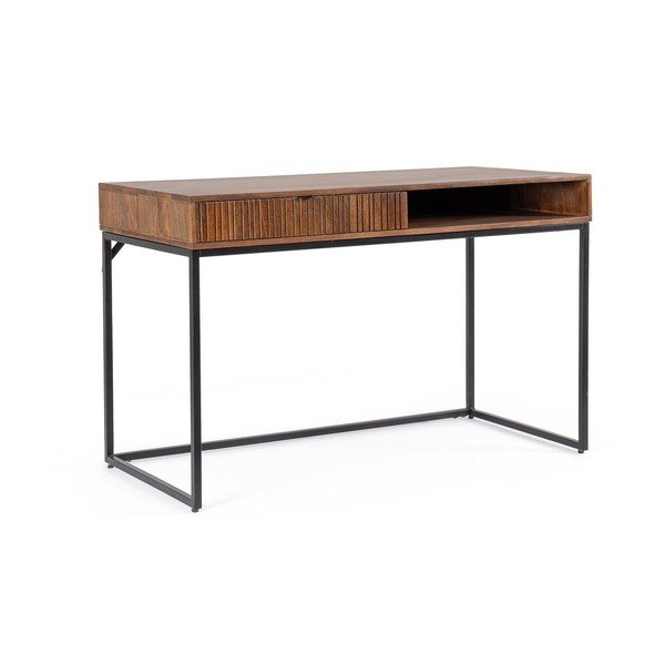 Íróasztal mangófa asztallappal 60x120 cm Tadita – Bizzotto