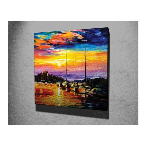 Vászon fali kép Leonid Afremov másolat, 45 x 45 cm-image-1