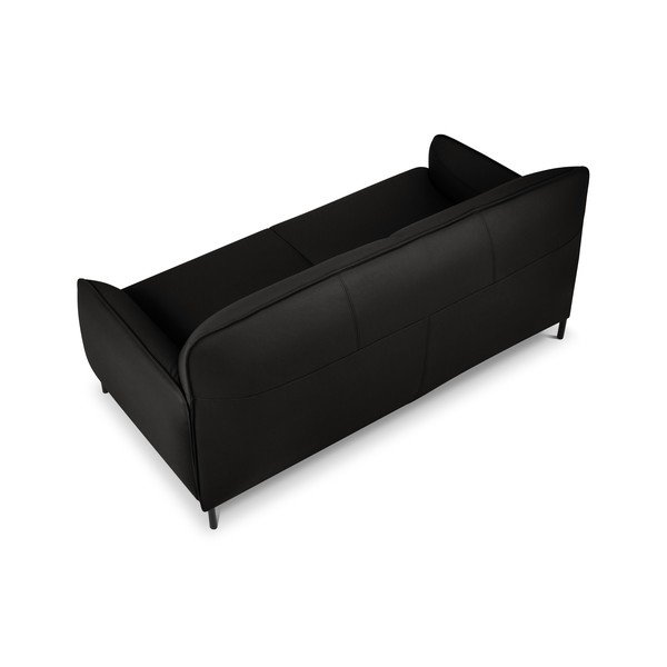 Neso fekete bőr kanapé, 175 x 90 cm - Windsor & Co Sofas-image-3