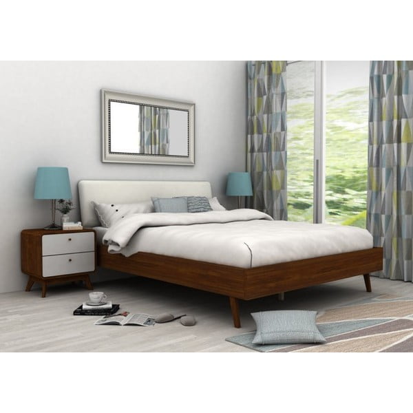 Fehér-natúr színű éjjeliszekrény Cassie - Støraa-image-1