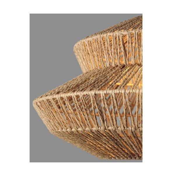 Natúr színű kötél függőlámpa ø 50 cm Nua – Nova Luce-image-3