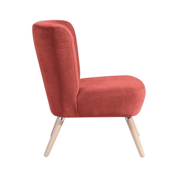 Neele Velor terrakotta piros fotel - Max Winzer-image-2