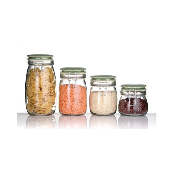 Üvegedény zöld tetővel, 1,5 l - Premier Housewares-image-1