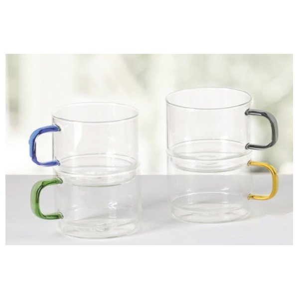 Üveg bögre szett 4 db-os 350 ml Bridge – Brandani-image-3