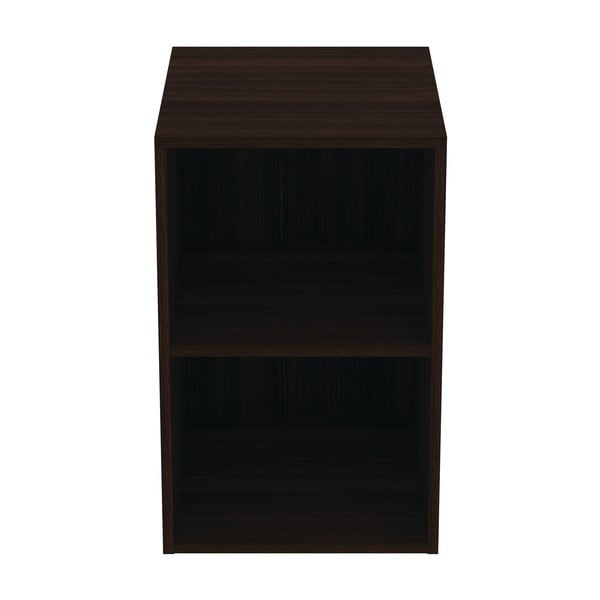 Sötétbarna alacsony-fali fürdőszoba szekrény tölgyfa dekorral 40x63 cm i.Life B – Ideal Standard