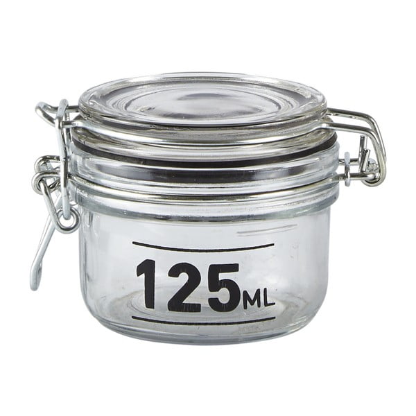 Jar üvegedény fedéllel, 125 ml - KJ Collection