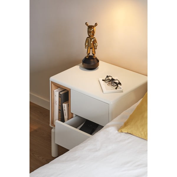 Krémszínű éjjeliszekrény Corvo – Teulat-image-3