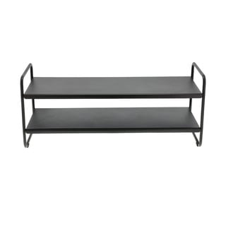 Fekete acél cipőtartó állvány 33x33x80 cm A-Shoe – Zone