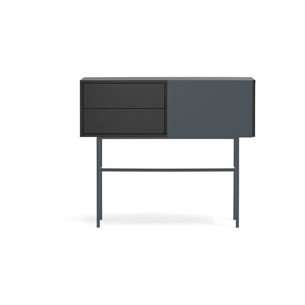 Fekete-antracitszürke konzolasztal 35x110 cm Nube – Teulat