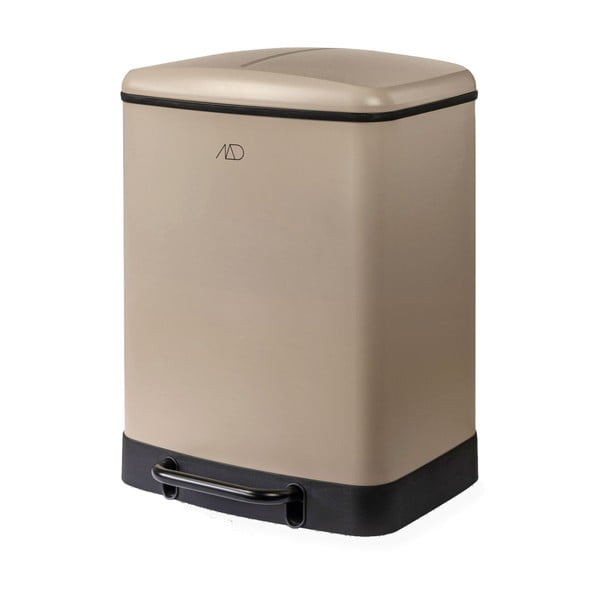 Bézs fém pedálos szelektív szemetes 24 l Wonda – Mette Ditmer Denmark