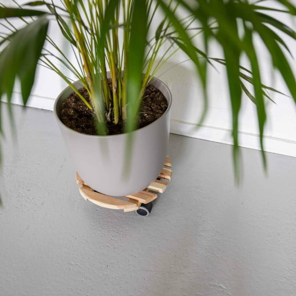 Fa gurulós virágállvány ø 29 cm (magasság 8 cm) Indoor – Esschert Design-image-1