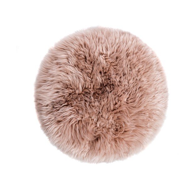 Bézs bárányszőrme ülőke, ⌀ 36 cm - Royal Dream-image-1