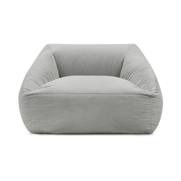 Világosszürke kordbársony babzsákfotel Lilibet – Bobochic Paris-image-2