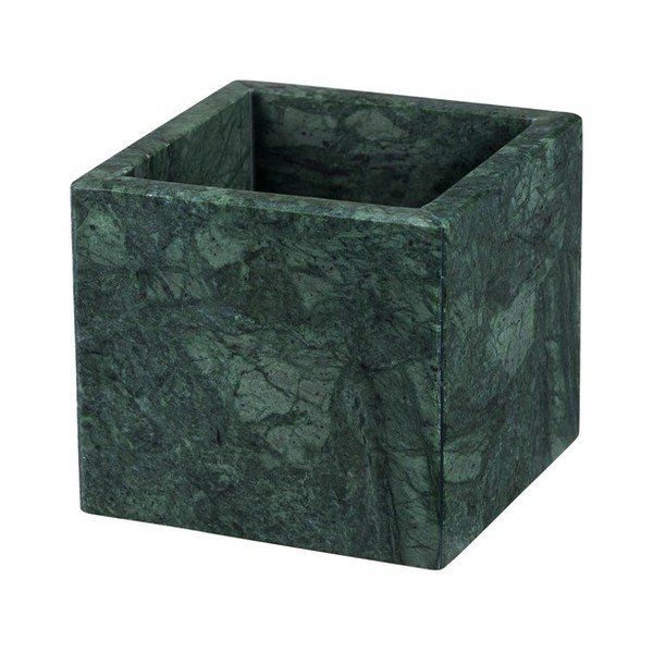 Sötétzöld márvány fürdőszobai rendszerező vattakorongokhoz Marble – Mette Ditmer Denmark