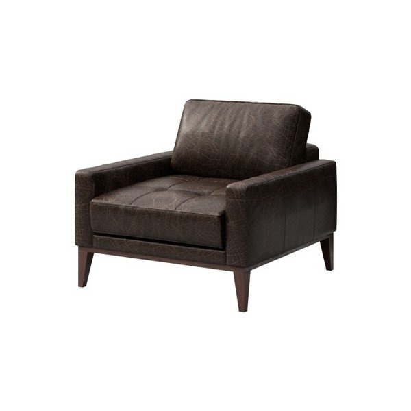 Musso Tufted sötétbarna bőrfotel - MESONICA-image-2
