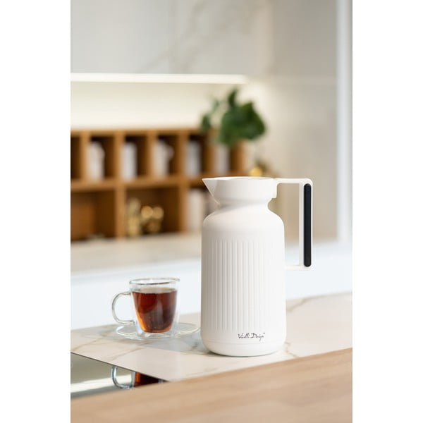 Fehér termosz 1 l Lungo – Vialli Design-image-3