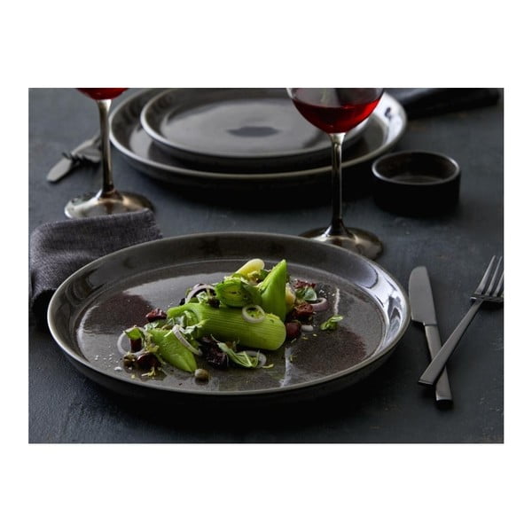 Sötétszürke kőedény tányér ø 27 cm Gastro Grey/Grey – Bitz-image-1