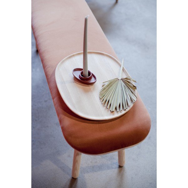 Naïve narancssárga bársony pad, 100 cm - EMKO-image-1